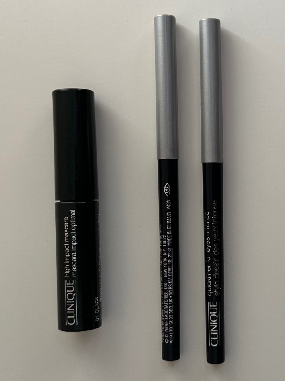 New - 2 Clinique Eyeliners and 1 Mascara